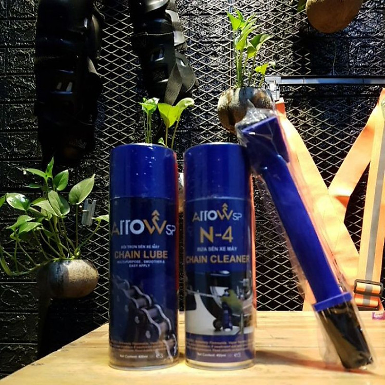 Dưỡng sên và vệ sinh sên ArrowSP tặng kèm bàn chải vệ sinh sên cao cấp