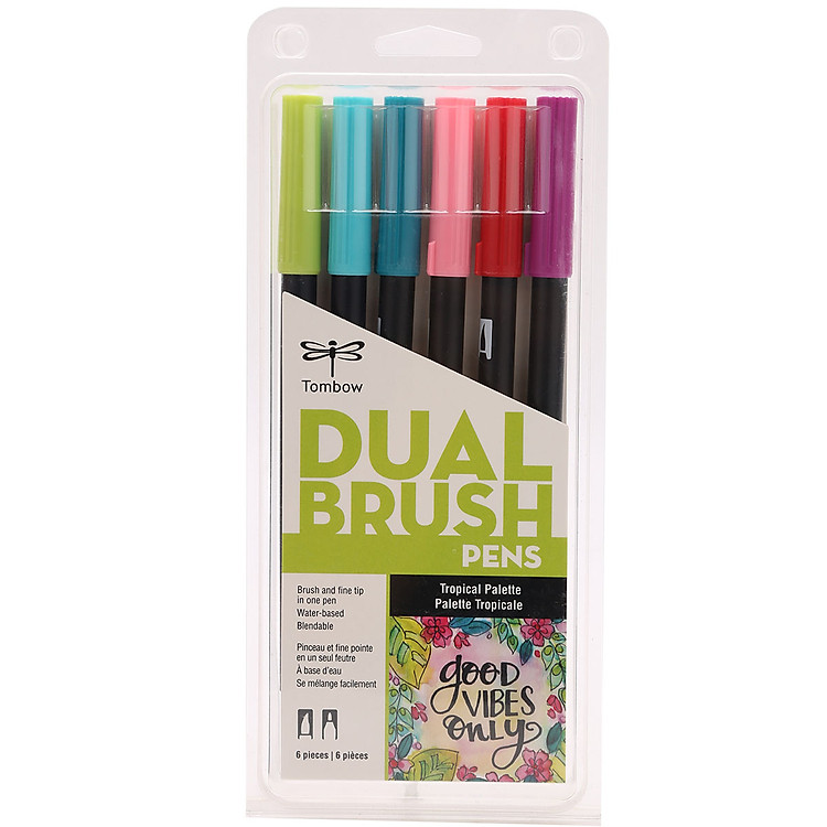 Bút Cọ 2 Đầu ABT Tombow (Bộ 6 cây)