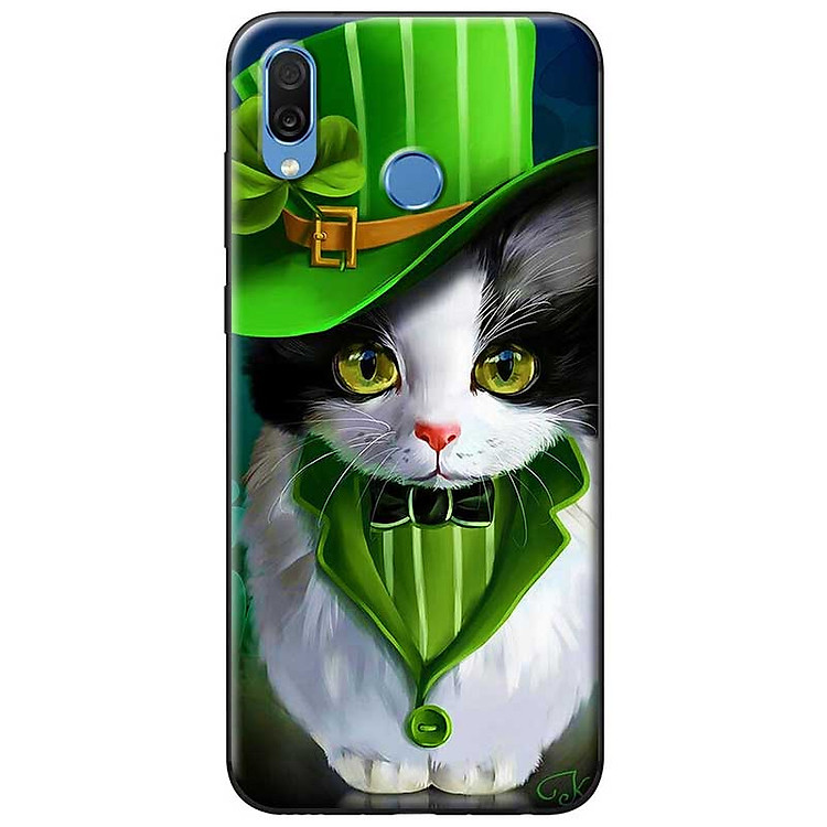 Ốp lưng dành cho Honor Play mẫu Mèo đội nón
