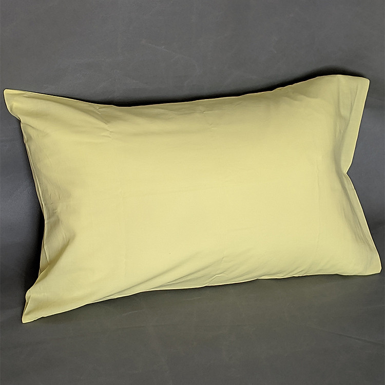 Vỏ gối nằm cotton màu vàng tươi