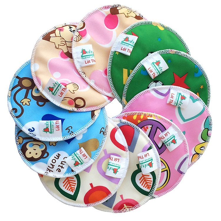 Combo 10 Miếng lót thấm sữa BabyCute - Họa tiết ngẫu nhiên