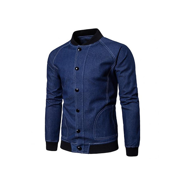 Áo khoác jean nam cao cấp AKJ01 xanh