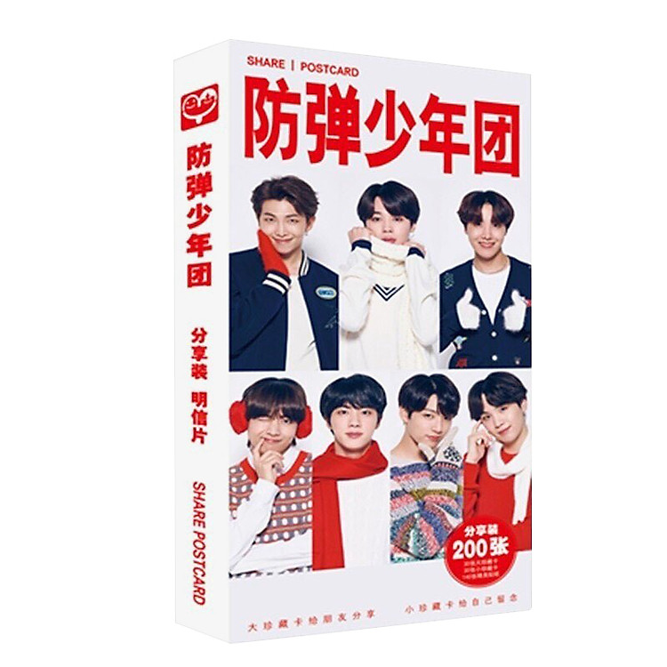 Hộp ảnh Postcard BTS ảnh thần tượng ảnh BTS thiết kế độc đáo in ảnh nhóm nhạc Hàn quốc