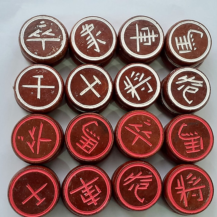 Quân cờ tướng bằng gỗ cao cấp