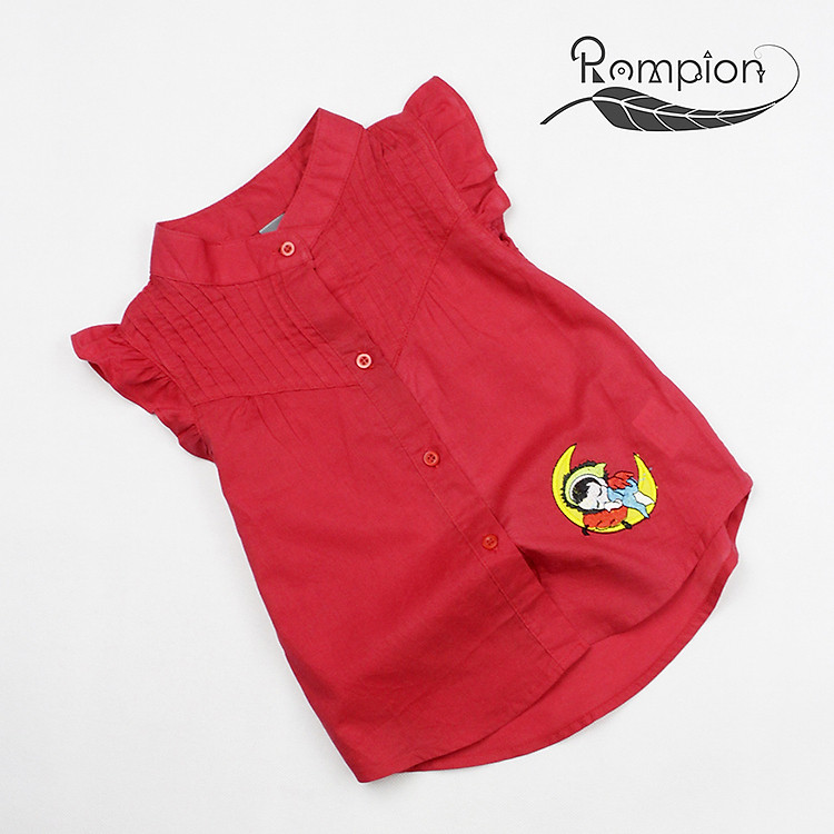 Sơ mi cánh tiên thêu mặt trăng cho bé gái 1-7 tuổi từ 10 đến 22 kg 01222-01225