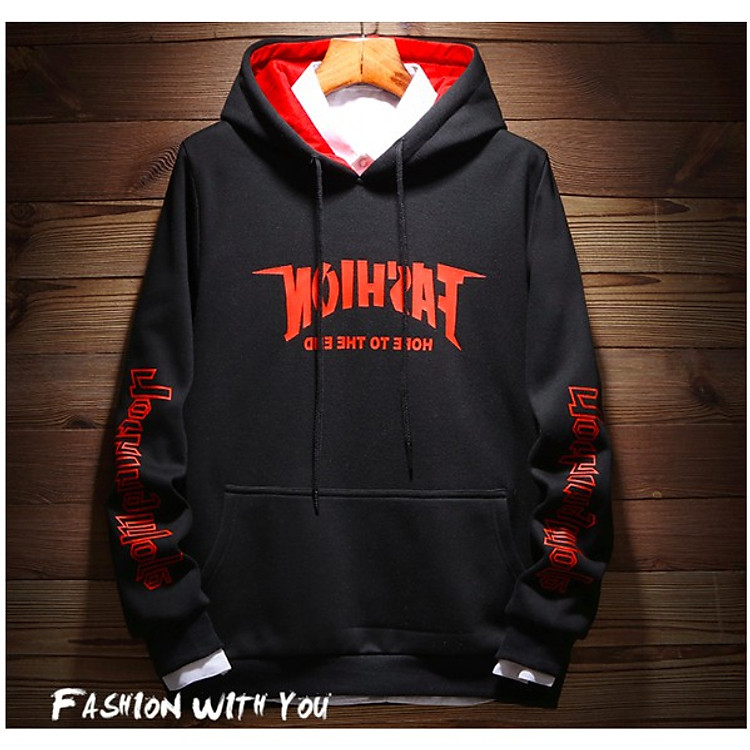 Áo khoác hoodie nam nữ fom rộng họa tiết ASALA