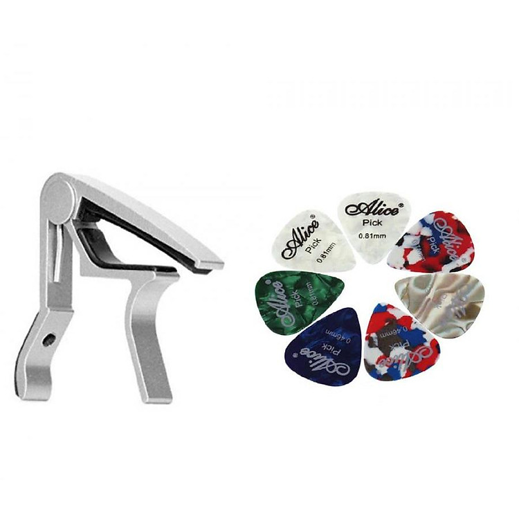 Combo Capo guitar Vines & pick gảy