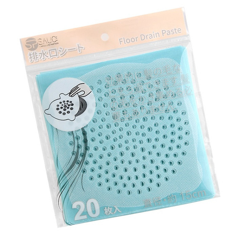 Túi gồm 20 miếng lưới lót dán chặn rác