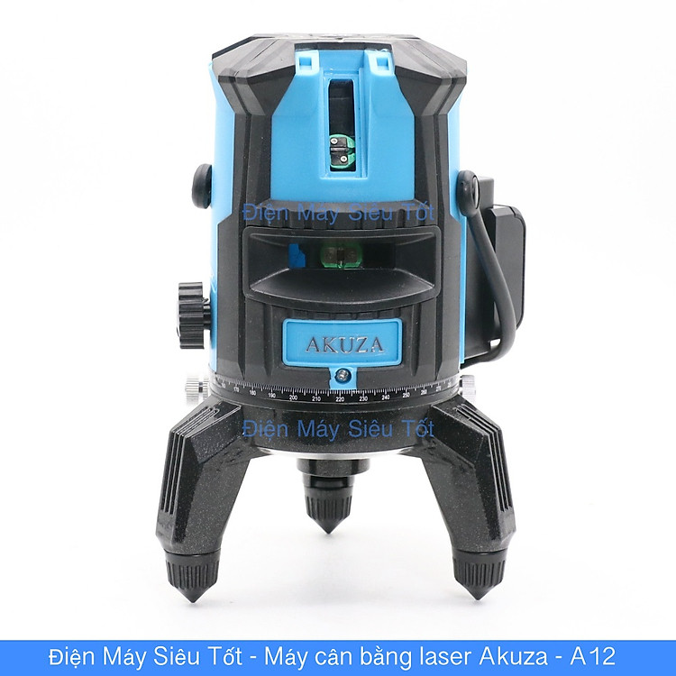 Máy cân bằng laser Akuza A12 Máy cân mực, bắn cốt, đánh thằng bằng 5 tia xanh - Hàng chính hãng