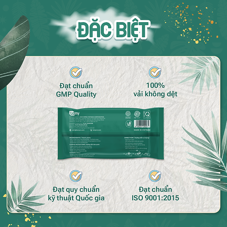 Khăn ướt LAMY 20 tờ cho em bé Uy tín Giá rẻ - Hình ảnh 5