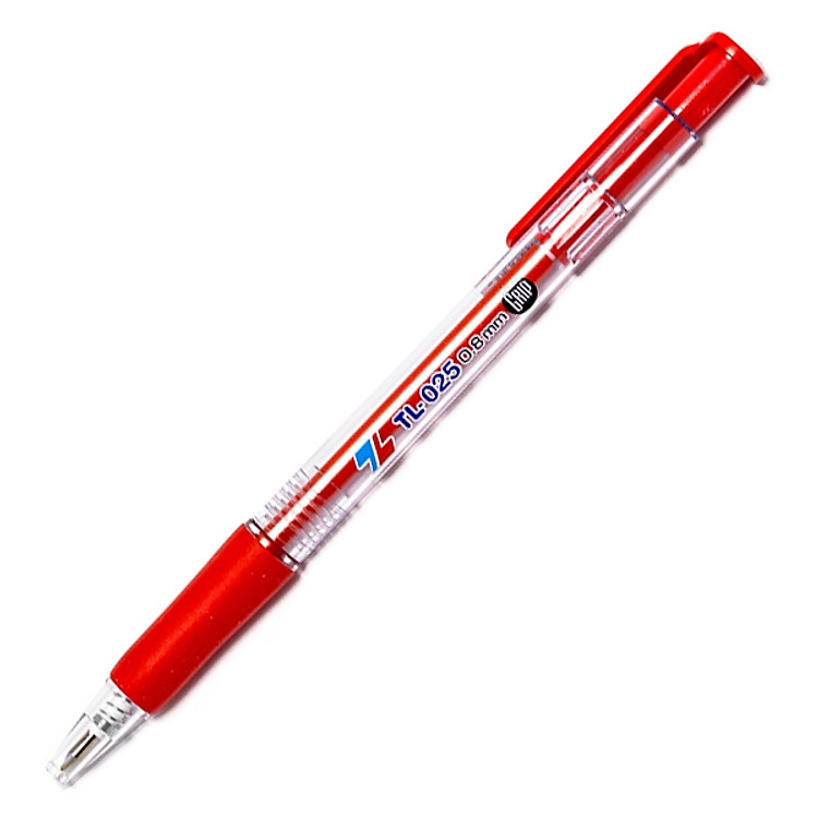 Bộ 4 Bút Bi TL-025-Grip - Đỏ