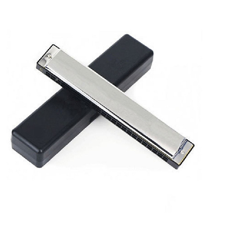 Kèn Harmonica 24 lỗ cao cấp GG24 ( Bạc)
