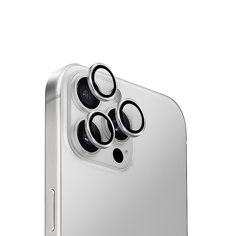 Miếng Dán Cường Lực LENS Camera UNIQ OPTIX Aluminium Dành Cho iPhone 16 Promax/ Iphone 16 Pro_ Hàng chính hãng