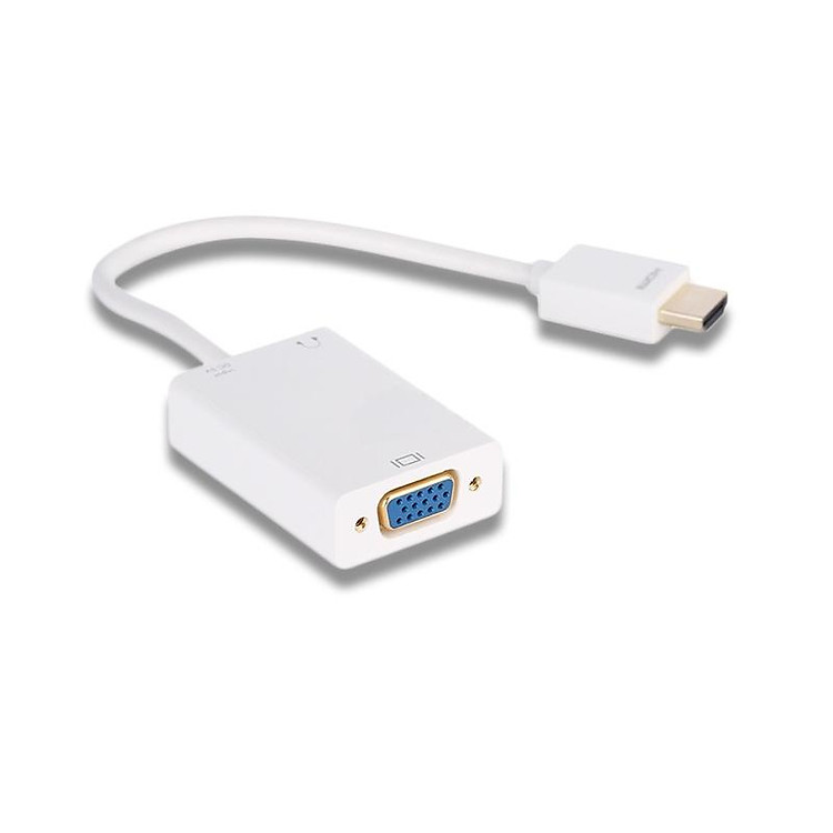 Đầu chuyển đổi HDMI sang VGA kèm theo ( jack audio 3.5mm + 1 đầu USB Micro B ) - MP299A - PROLINK - Hàng Chính Hãng