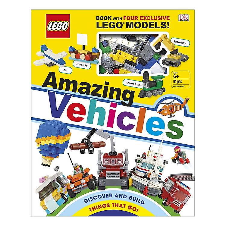 Sách LEGO Amazing Vehicles: Includes Four Exclusive LEGO Mini Models (Hardback)