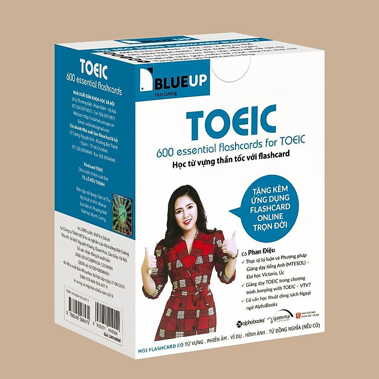 Sách Blueup Toeic – Học 600 Từ Vựng Thần Tốc Với Flashcard