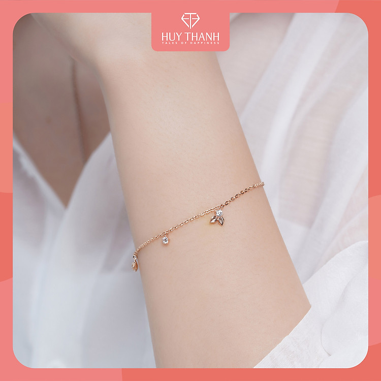 Lắc Tay Nữ Vàng 14k LLF131 Huy Thanh Jewelry