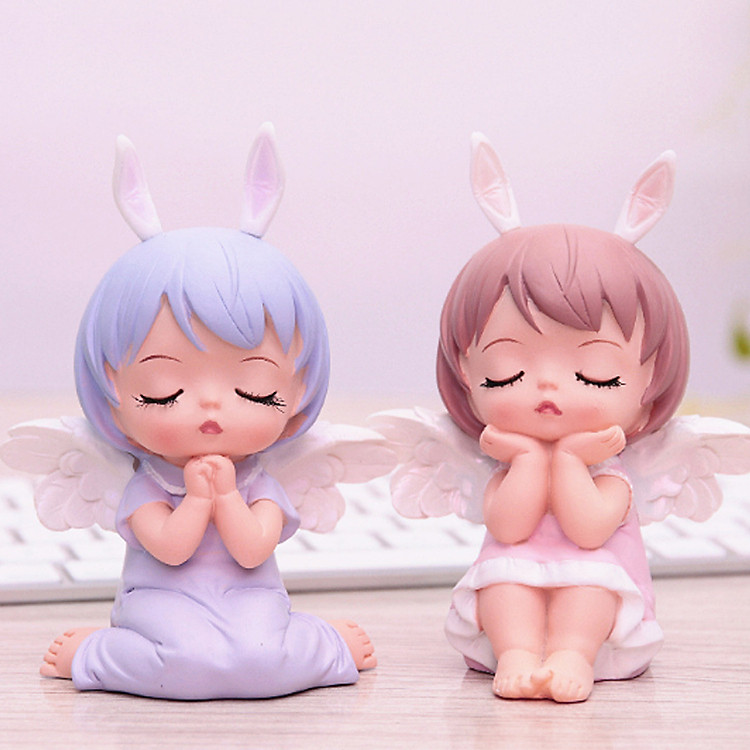 Tượng Thiên Thần mẫu ngồi size 8.5x6x11.5cm