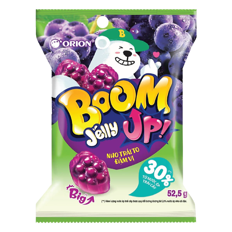 Kẹo Dẻo Boom Vị Nho 52.5G - 27983