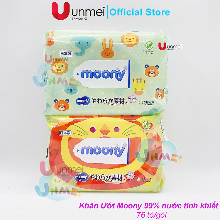 Mua Combo 5 Gói Khăn ướt MOONY Nhật Bản Giá tốt - Hình ảnh 5