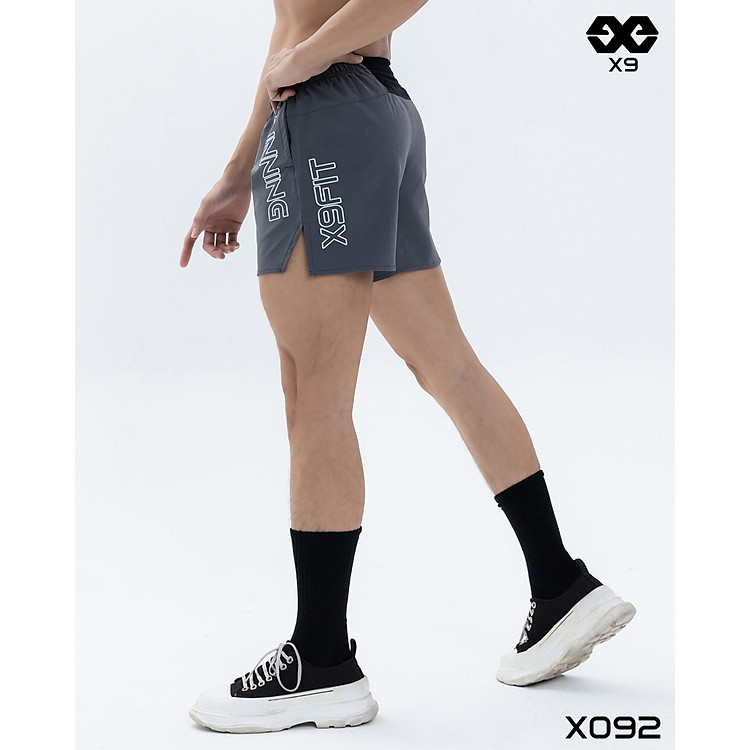 Quần Short Nam Ngắn Thể Thao Running X9Fit 5 Inch Tập Gym Chạy Bộ PickleBall Cao Cấp Vải Co Giãn - X9 Sportswear - X092
