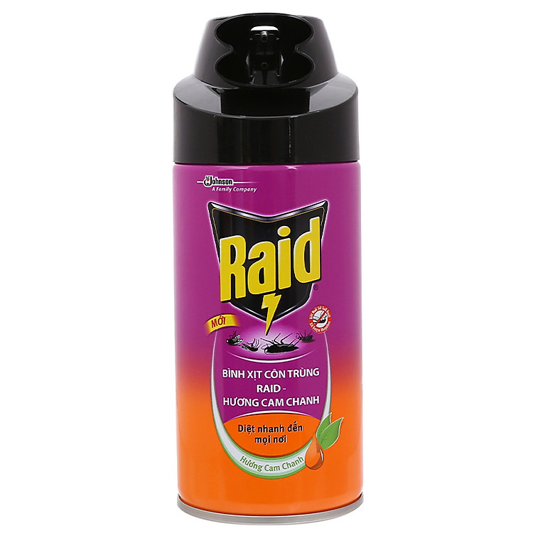 Xịt Côn Trùng Raid Hương Cam Chanh 300ml