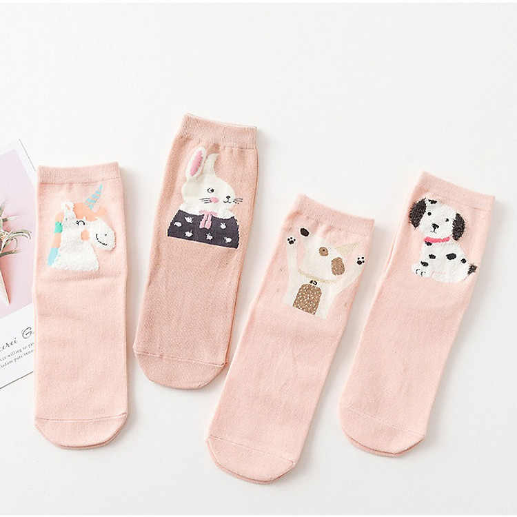 Sét 4 đôi Tất len cao cấp cho bé từ 1 - 3 tuổi