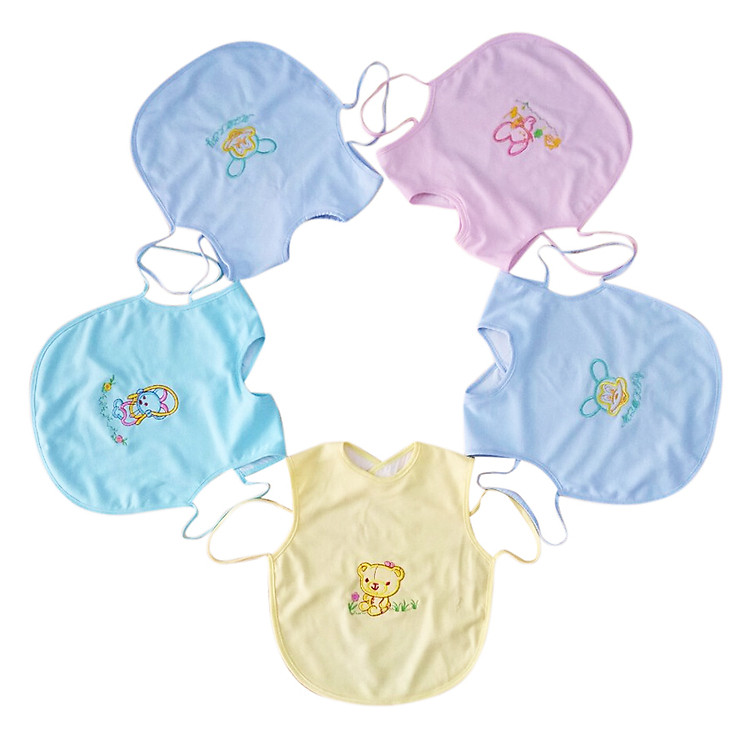 Combo 5 Yếm Xỏ Dán Lớn Thêu Chống Thấm Nanio A0141