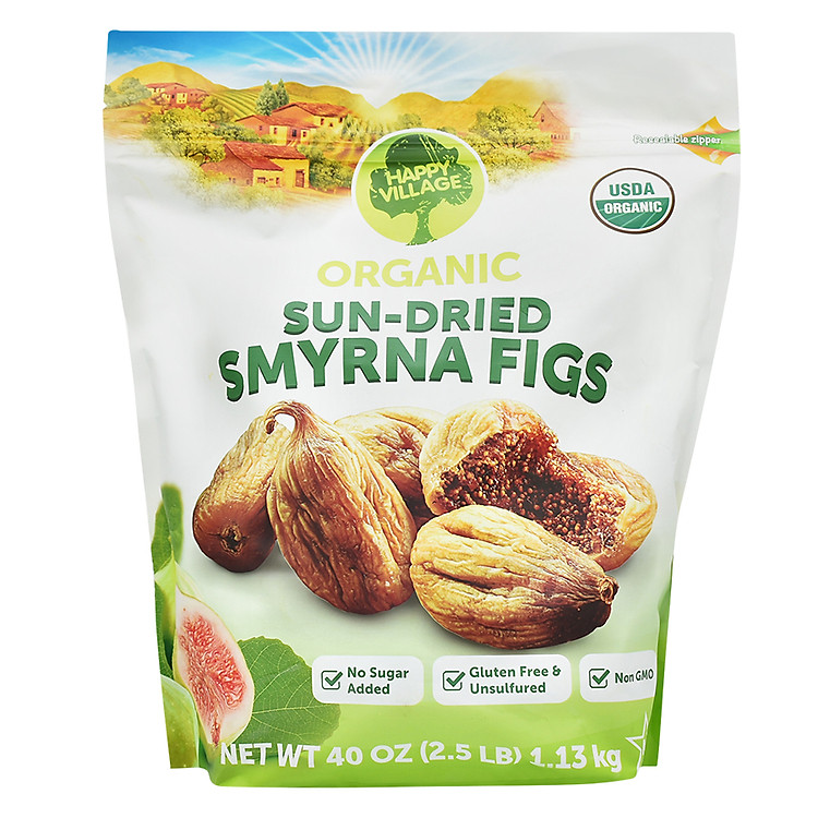 Quả Sung Khô Hữu Cơ Happy Village Organic Sun-Dried Figs (1.13kg)