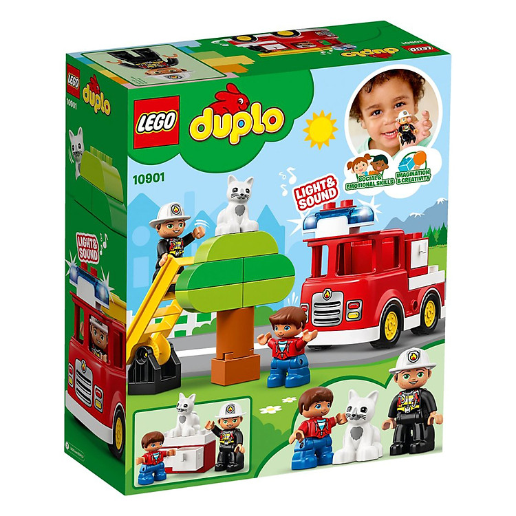 Đồ Chơi LEGO Duplo Xe Cứu Hỏa 10901 Chính hãng Giá rẻ - Hình ảnh 4