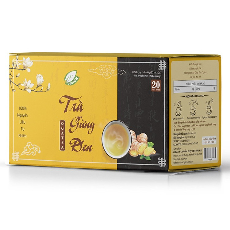 Trà Gừng Đen Ogatea