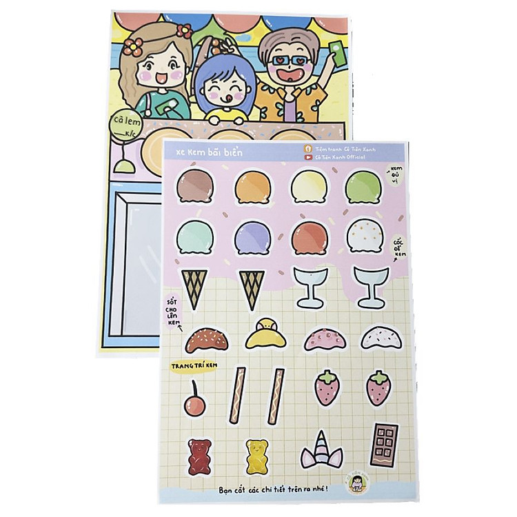 Bộ Tranh Tương Tác Cô Tiên Xanh Chính hãng Tiết kiệm - Hình ảnh 2