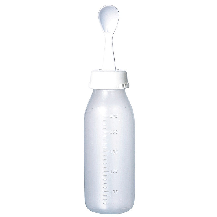 Bình nhựa tập ăn dặm Pigeon ( Tặng 01 bát inox 16cm )