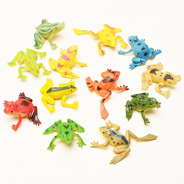 Mua Bộ 12 đồ chơi ếch nhựa cho bé Chính hãng Giá tốt - Hình ảnh 2