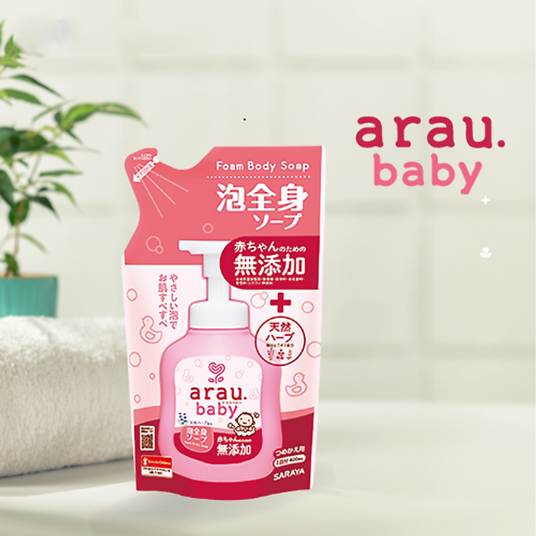 Tắm gội Arau Baby 400ml túi Chính hãng Giá tốt - Hình ảnh 5