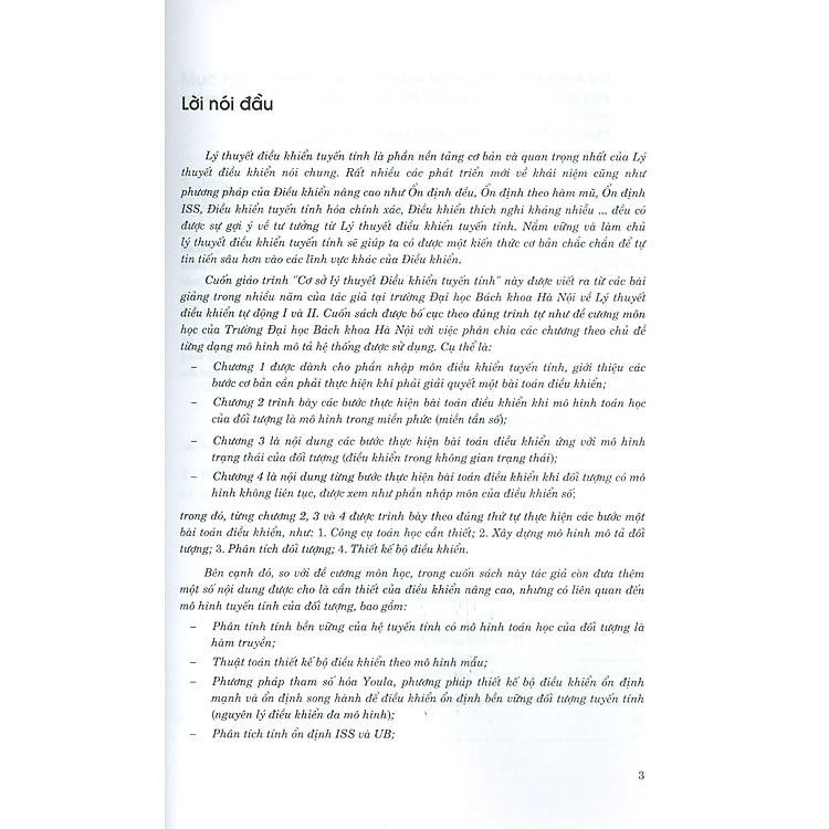 Cơ Sở Lý Thuyết Điều Khiển Tuyến Tính (Xuất bản lần thứ ba, có sửa chữa và bổ sung, năm 2023) - Ảnh 3