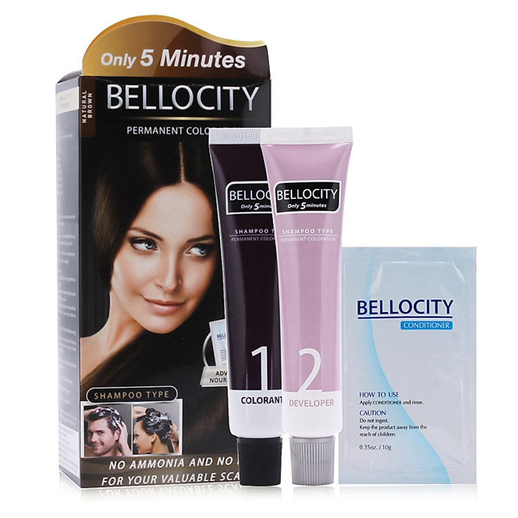 Bộ dầu gội nhuộm tóc Hàn Quốc - BELLOCITY