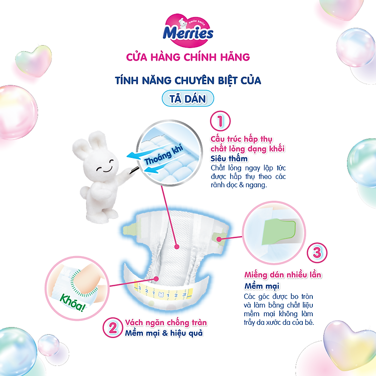 Combo 2 Tã Merries Jumbo Đủ Size Chính hãng Giá tốt - Hình ảnh 4