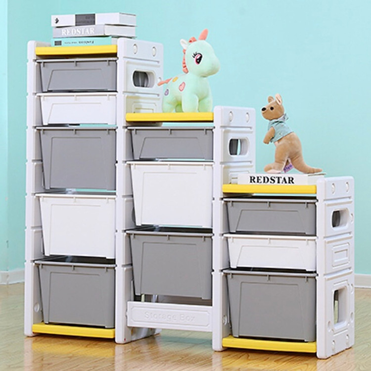 Tủ nhựa, kệ đa năng 3 khối 11 ngăn đựng đồ chơi, sách truyện, đồ dùng cho bé Holla. Khay chứa đồ có thể tháo lắp dễ dàng - Hàng chính hãng