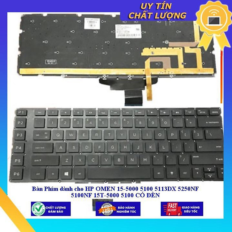 Bàn Phím dùng cho HP OMEN 15-5000 5100 5113DX 5250NF 5100NF 15T-5000 5100 CÓ ĐÈN - Hàng Nhập Khẩu New Seal