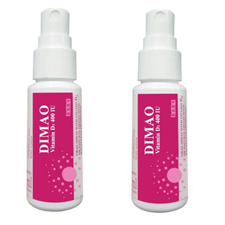 Thực phẩm bảo vệ sức khỏe Dimao Oral Spray ( Dạng xịt bổ sung Vitamin D3 ) ( 2 Lọ )