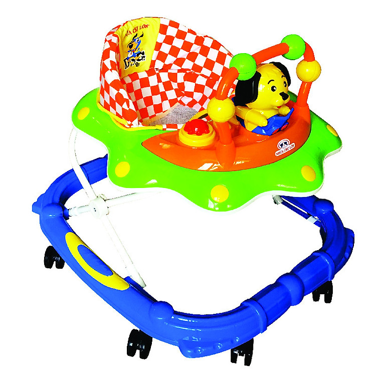 Xe Tập Đi Nhựa Chợ Lớn L4 Con Chó (Có nhạc) - Dành Cho Bé Từ 6 - 12 Tháng - M1638B-XTĐ - Giao màu ngẫu nhiên