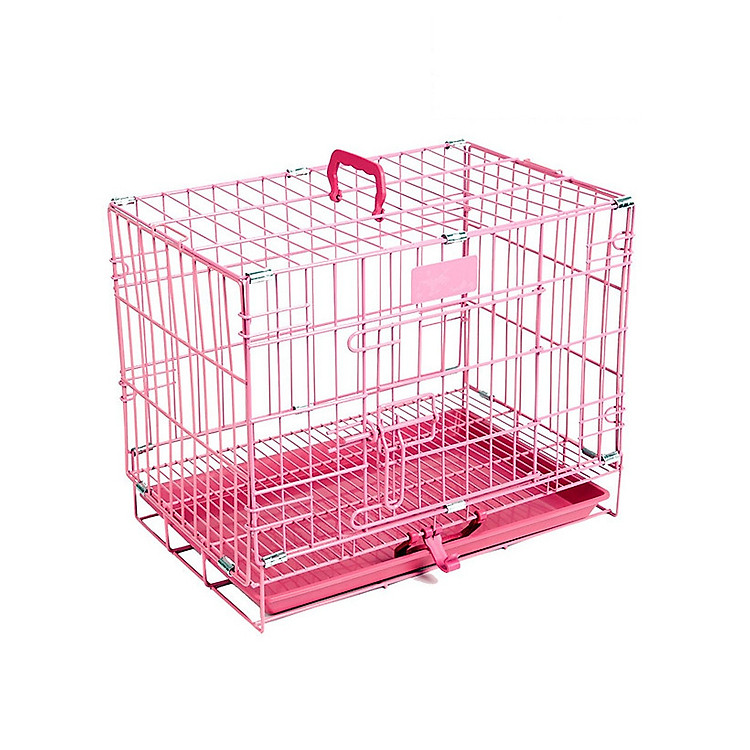 Chuồng nuôi nhốt chó mèo dạng gấp gọn -LỒNG SƠN TĨNH ĐIỆN XUẤT KHẨU NAN DÀY (màu ngẫu nhiên) SunzinSD