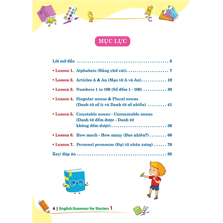 English Grammar for Starters 1 (có đáp án) - Ảnh 6