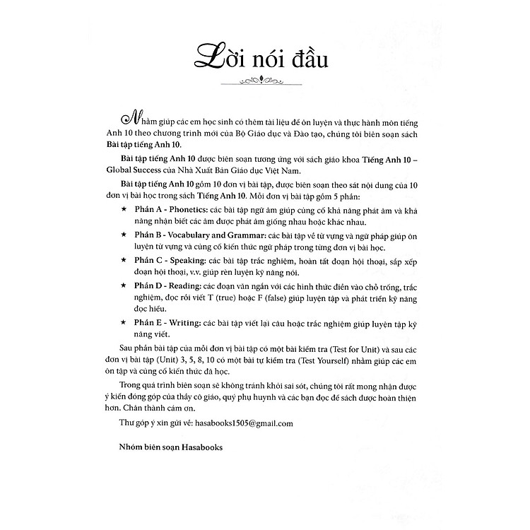 Bài Tập Tiếng Anh 10 - Ảnh 2