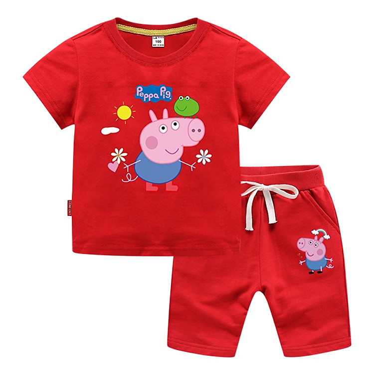 Bộ Quần Áo Bé Trai Bonchop Hình Heo Piggig