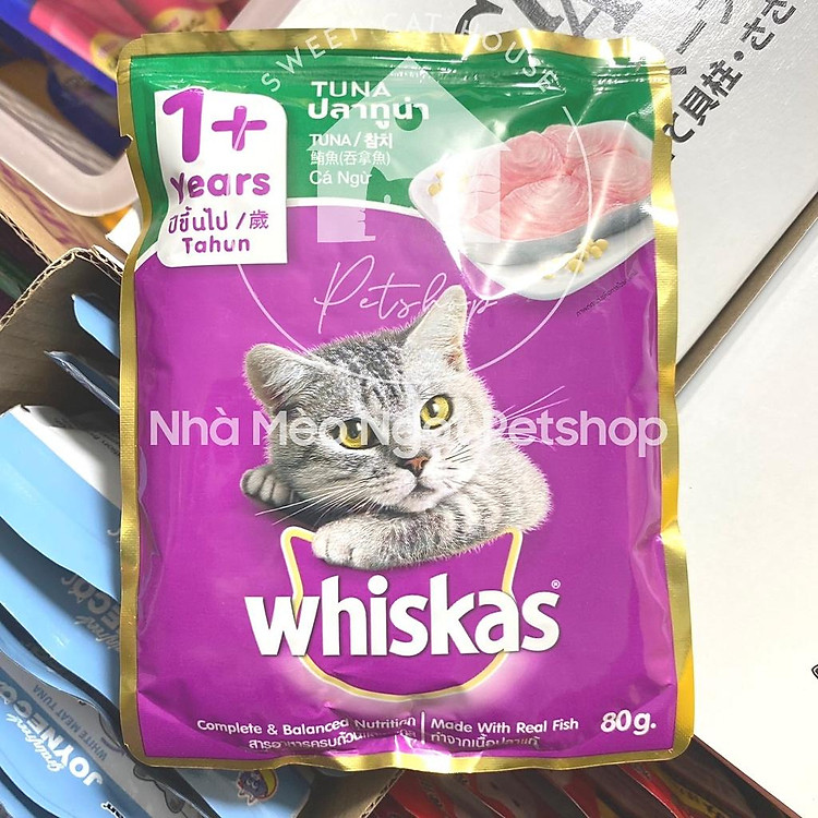 Pate Whiskas Cho Mèo - Gói 80g Thức Ăn Ướt