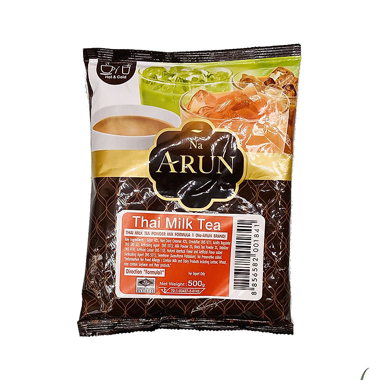 Bột Trà Sữa Thái Đỏ Na Arun túi 500G pha đủ 40 ly - Hàng nhập khẩu chính hãng Thái Lan