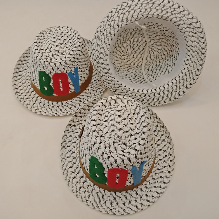 Mũ cói đi biển, Nón cói đi biển cho bé trai từ 3-5 tuổi ( Nhiều màu)