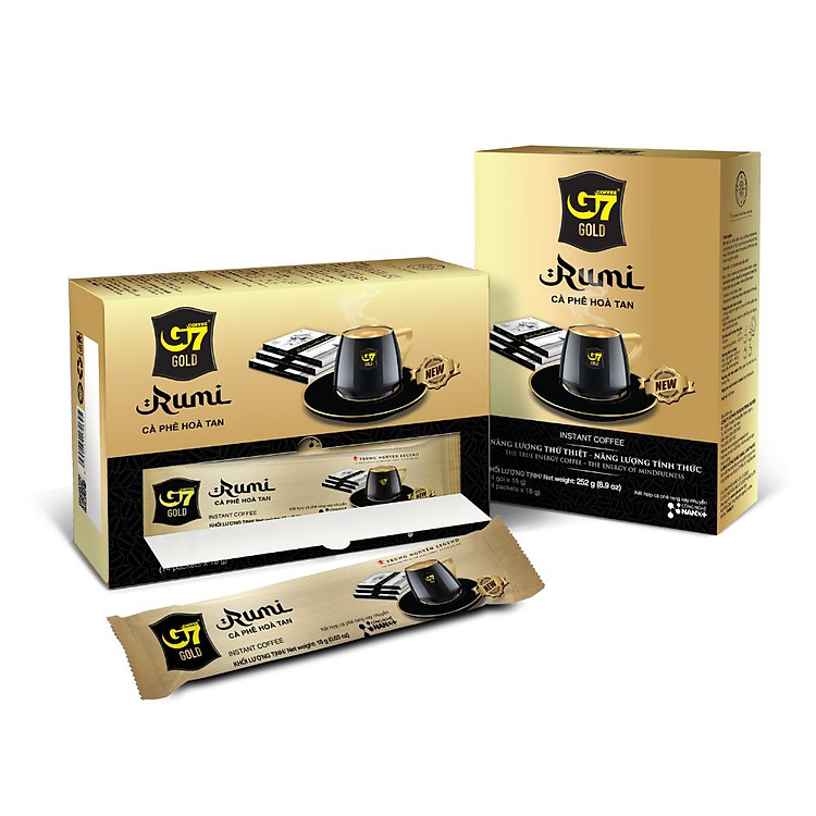 Trung Nguyên Legend - Cà phê sữa hòa tan G7 Gold Picasso Latte - Hộp 14 gói x 18gr